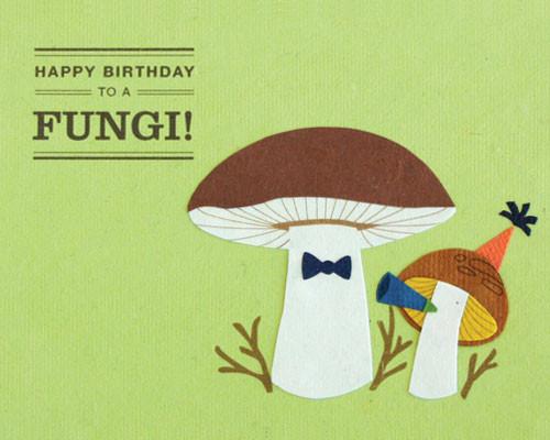 "Happy Birthday To A Fungi" Card-The Ethical Olive
